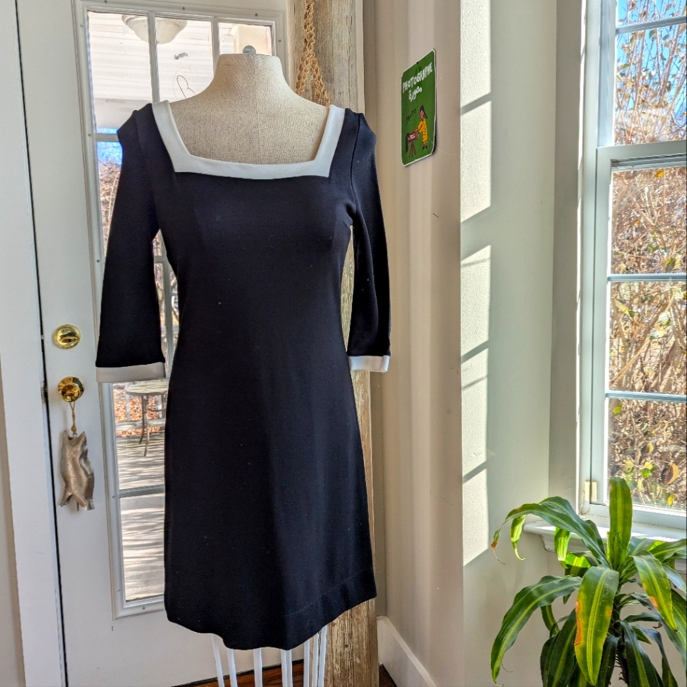 Yves Cossette Depeche Mode little black dress vintage NEW size 6/8